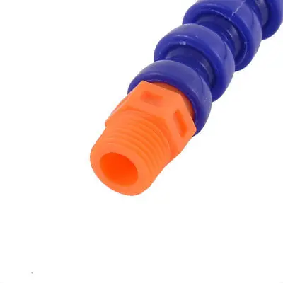 Plastic 3/8BSP Male Thread Flexible Water Oil Coolant Pipe Hose Tube 40cm 2pcs