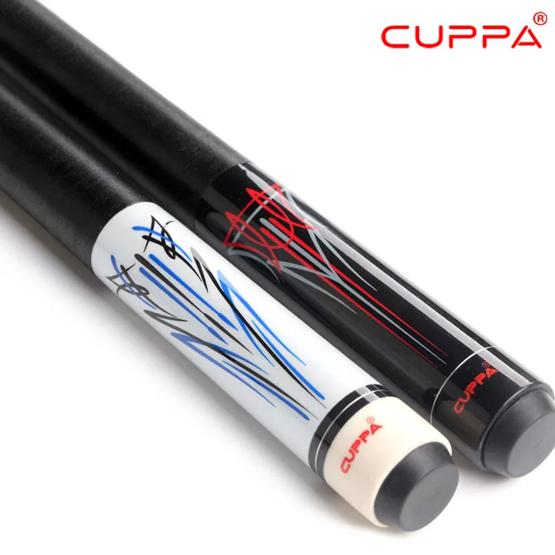 Cuppa China Pool Cue Sticks with Black Pool Cue Case 11.75mm 12.75mm Tip Billiard Cues Stick Black White Colors