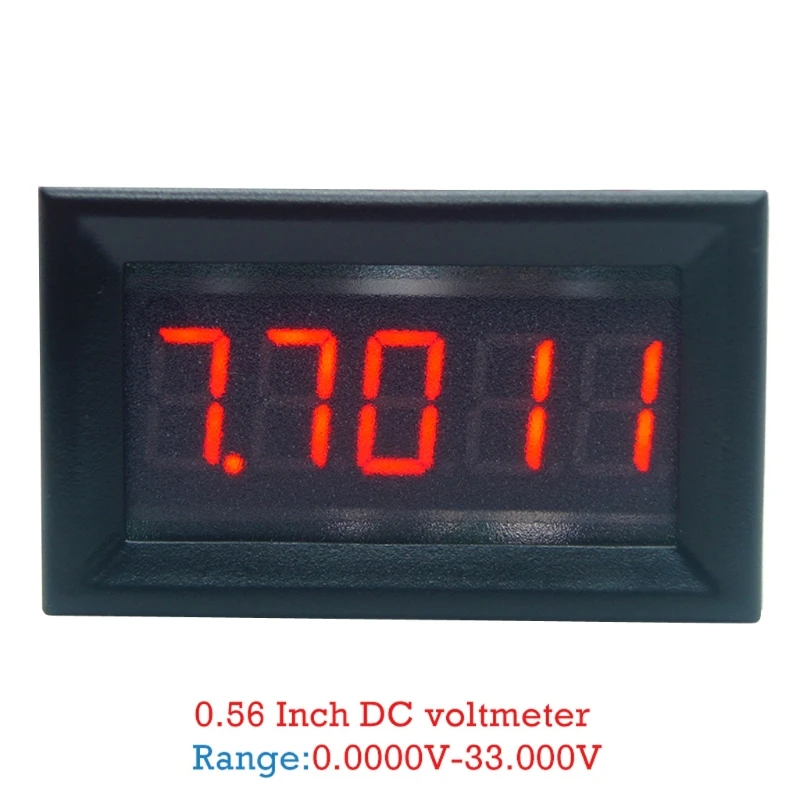 Digital Voltmeter for DC Voltage Display 0-33.000V 5-Digits Voltage Meter Compact Size Checking Voltage & Battery Power