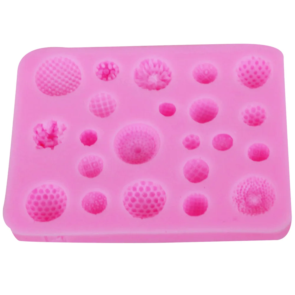 M077 Mini Flower Shower Silicone Mold Cake Decorating Tools Chocolate Cupcake Sugarcraft Polymer Clay Moulds Candy Baking Forms