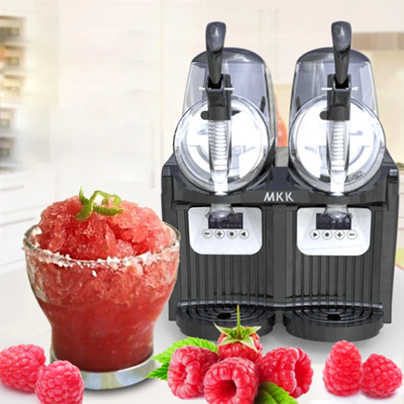 2 Tank Automatic  Snow mud machine snow melting machine Ice Slush Sand Ice Tea Juice Making Machine