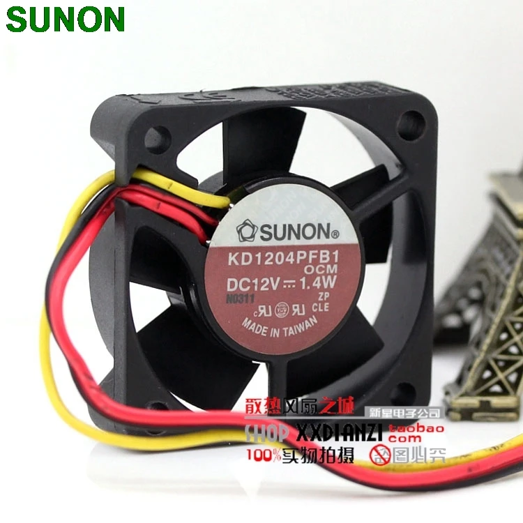 Original For Sunon KD1204PFB1-8 4CM 4010 2V 1.4W quiet fan tachometer