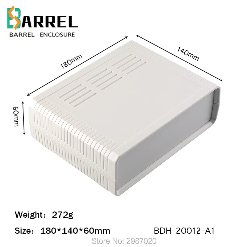 180*140*60mm ABS diy project box plastic instrument box plastic enclosure junction case PLC circuit desktop wire connection box