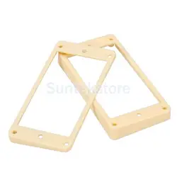 New Cream Curved Humbucker Pickups Frames Mounting Rings Guitar Mounting Rings for LP Electric Guitar