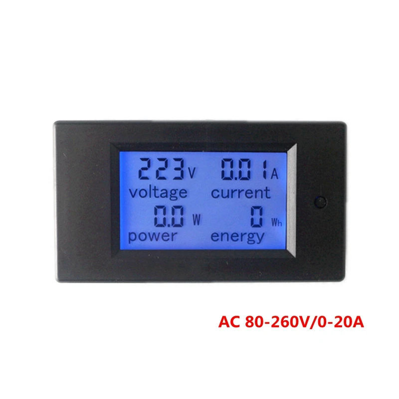 AC Multifunction Voltmeter Meter Energy Power Monitor AC 80-260/100A Volt Amp power tester Voltmeter Ammeter Current Transformer