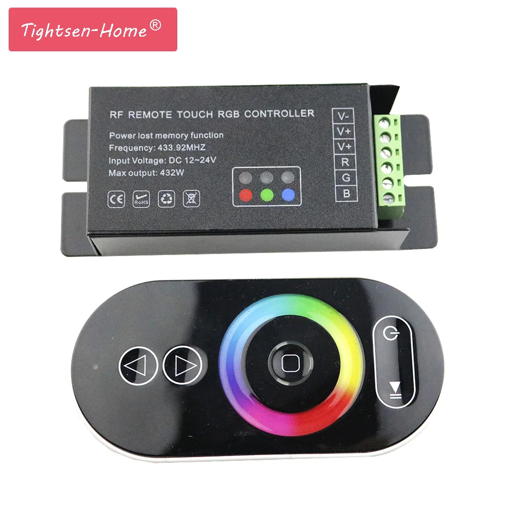 GT888 6Ax3channel Touch LED RGB Controller RF Wireless Remote Control  DC 12-24V 18A For SMD 5050 2835 3528 RGB LED Strip Light