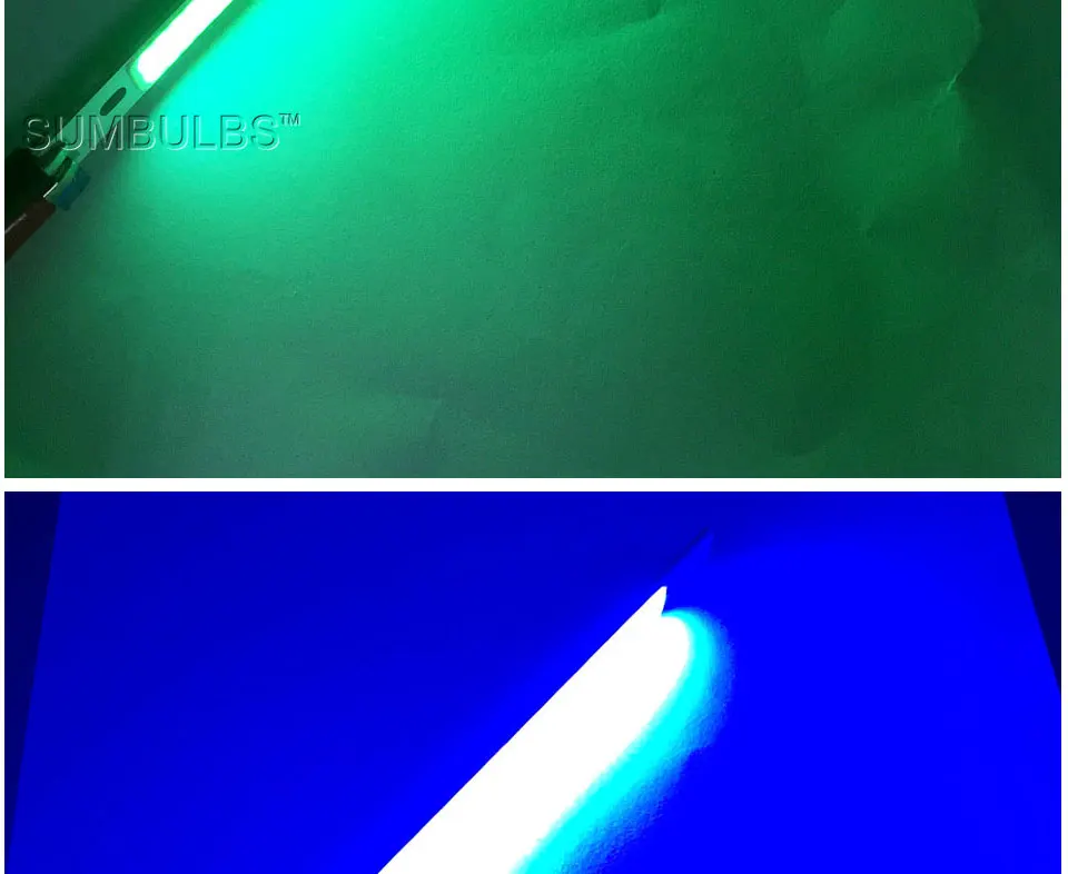 [Sumbulbs] 200 x 10 mm 0422 10 W LED-Licht COB-Streifenlampe DC 12–14 V 1000 lm grün gelb rot blau warmweiß reines weißes Balkenlicht – Detail 14