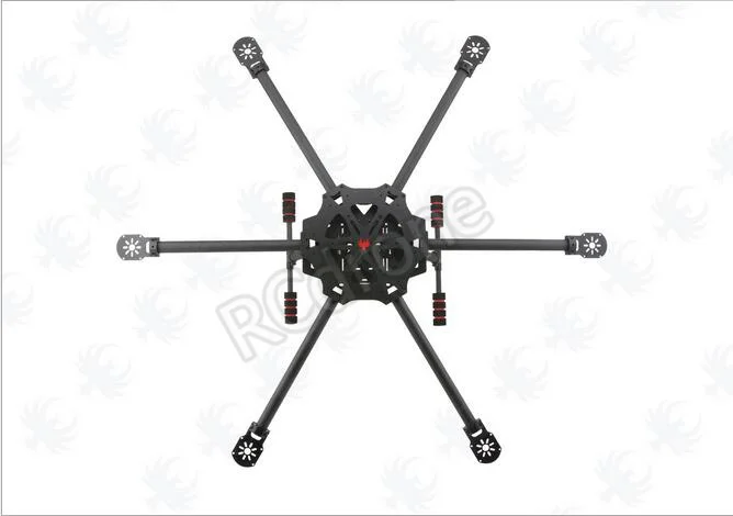 HF 600mm Carbon Fiber Folding FPV Alien Quadcopter Aircraft Frame Kit