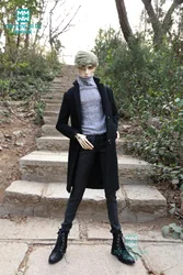 Fits 65-70cm BJD Clothes uncle Boys coat fashion turtleneck sweater, casual trousers