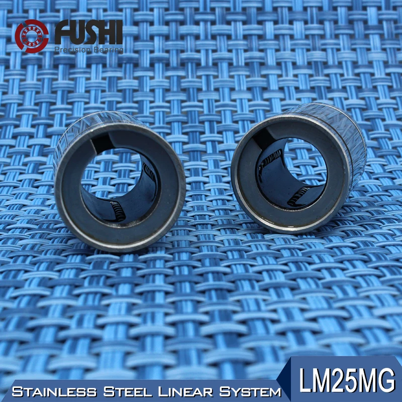 LM25MG Linear Ball Bearings 25x40x59mm (1 PC) Stainless Steel Resin Retainer Linear Bushing LMS25UU Shaft 25MM LMS25 MG Bearing