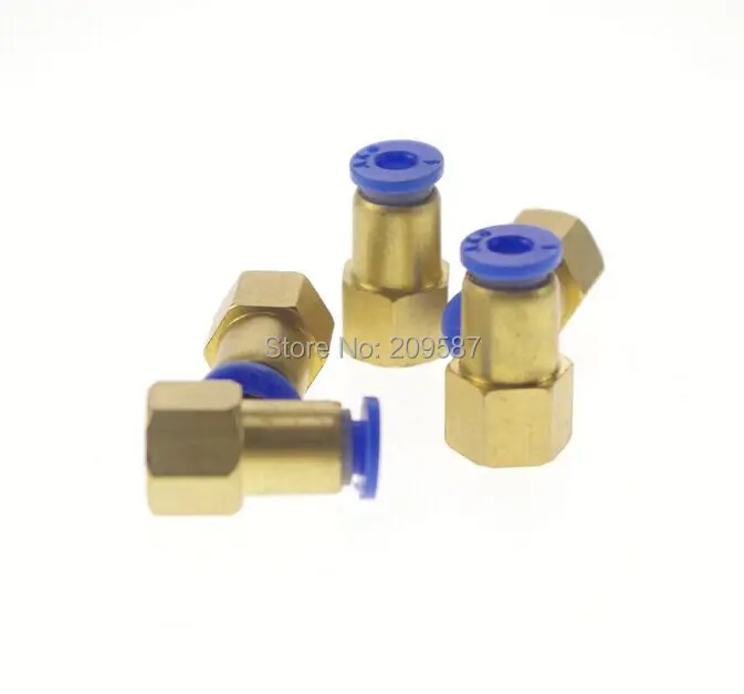 Lot20 1/4 дюйма до 8 мм, пневматические соединители, прямые, с одним касанием, фитинги BSPT