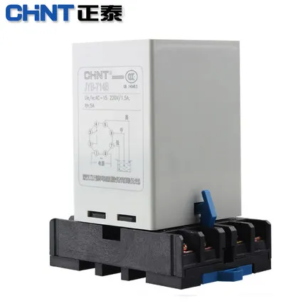 CHINT-controlador de nivel de agua JYB-714, relé de nivel de líquido, JYB-714B, 220V, 380V, con Base