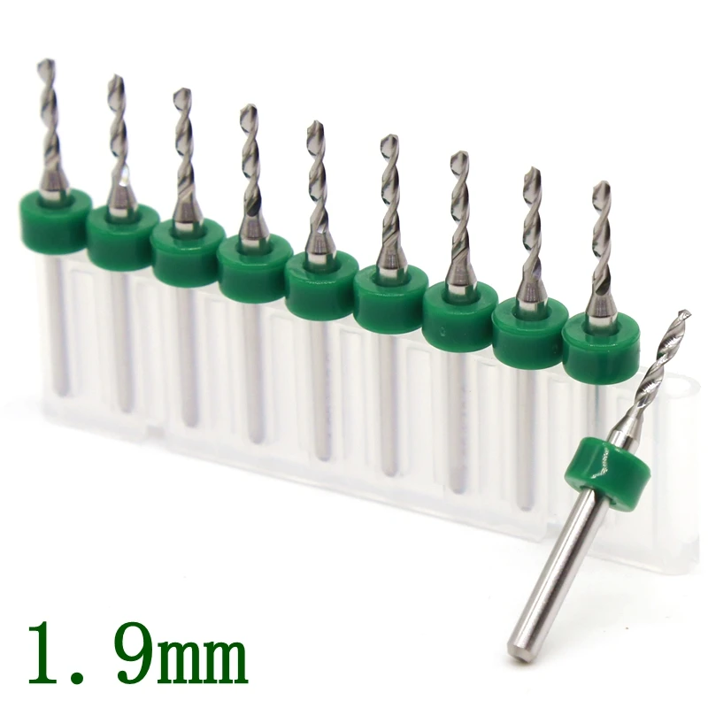 PCB Drill Kit Tools 1.9mm  10PCS Tungsten Carbide CNC Routers Wooden Metal Acrylic Board Laser Engraving Machine Accessories