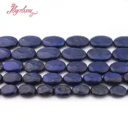 Natural Blue Oval Lapis Lazuli Stone Beads Loose 12x16/18x25mm For DIY Necklace Bracelets Jewelry Making 15