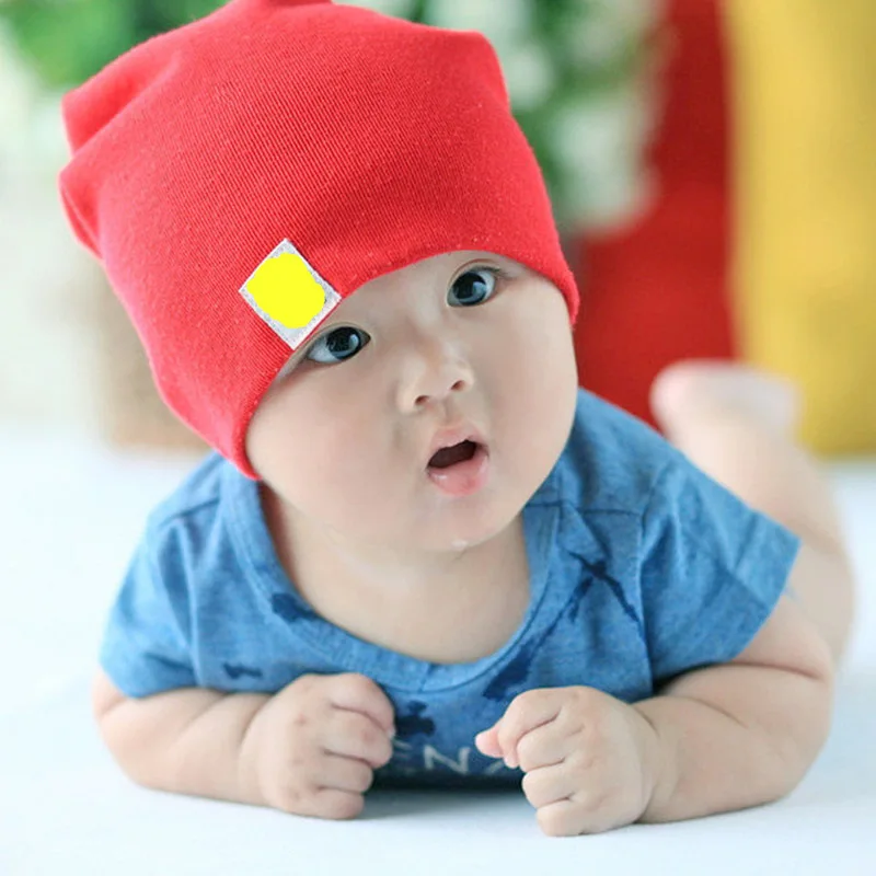 Cute Solid Beanies Hat for Kids Baby Autumn Winter Caps Warm Knitted Bonnet Hats Warm Soft Skullies Cap for Toddler Girls Boys