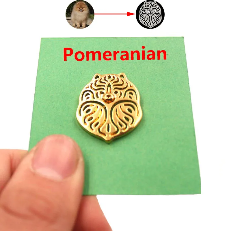Mdogm Pomeranian Dog Animal Brooches And Pins  Suit Cute Funny Metal Small Father Birthday Fashion Gift For Male Men B029
