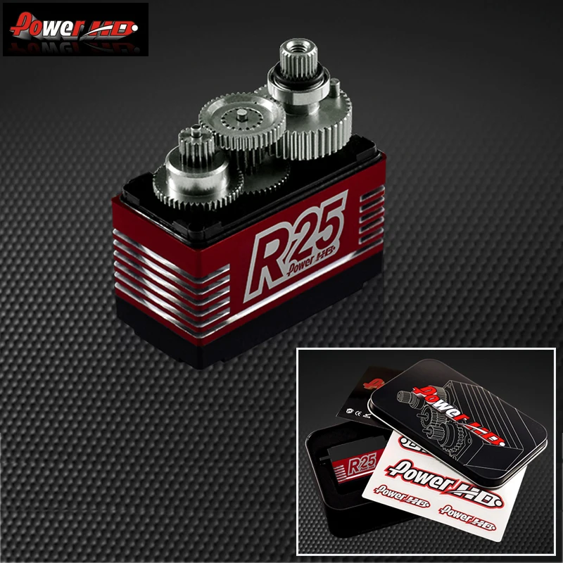 

POWER HD R25 Alloy Gear Digital Coreless High Voltage Servo with 25kg High Torque for RC Remote Control Car Boat Ship