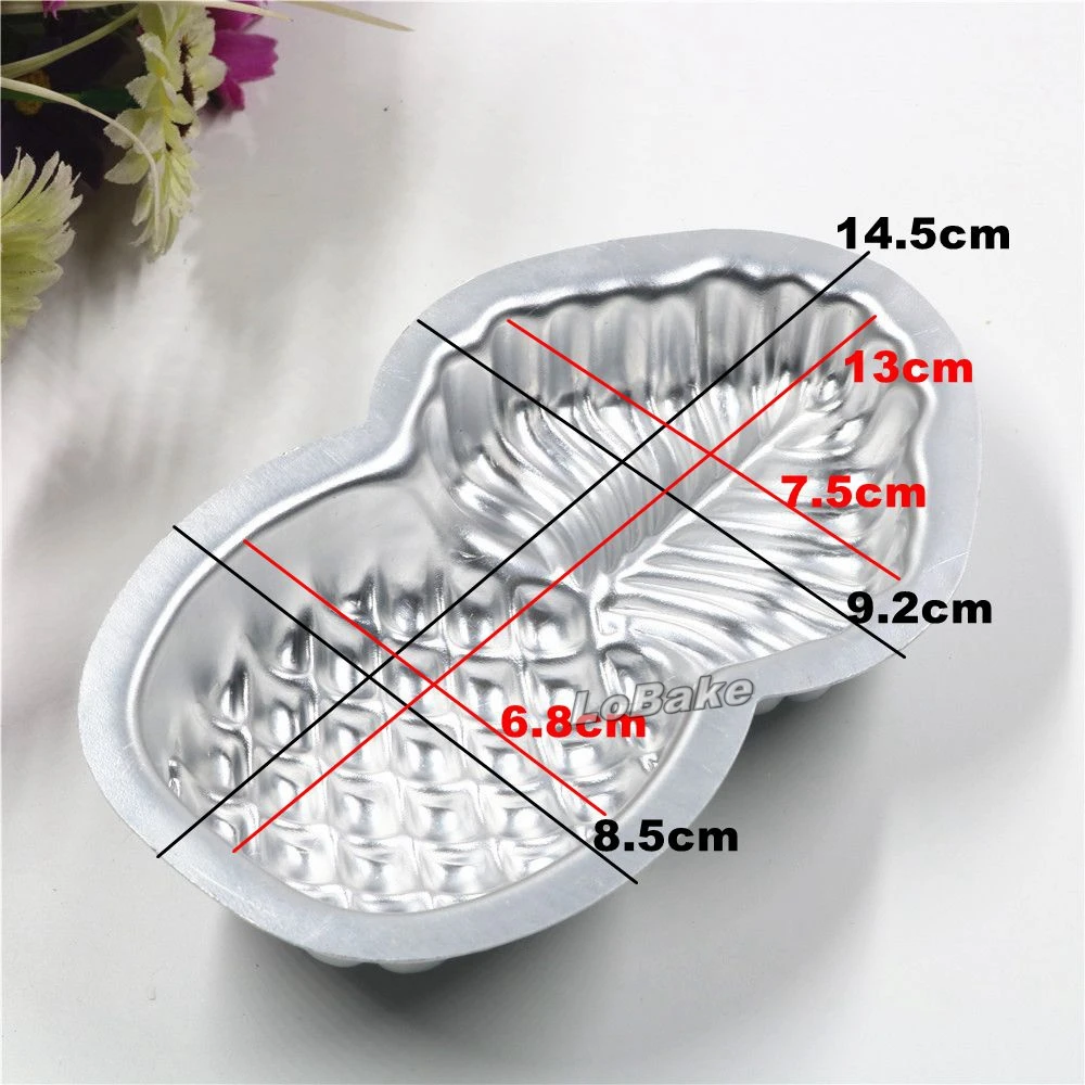 10pcs/lot  pineapple shape aluminium alloy metal cake mould bread candy pudding soap mold DIY bakery tools