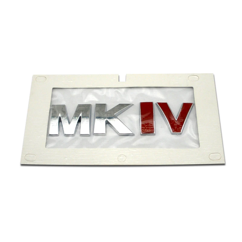 Plastic Chrome Badge MKIII MKIV MKV 2.0V 2.4T 2.6T 3D Car Logo Emblem Custom