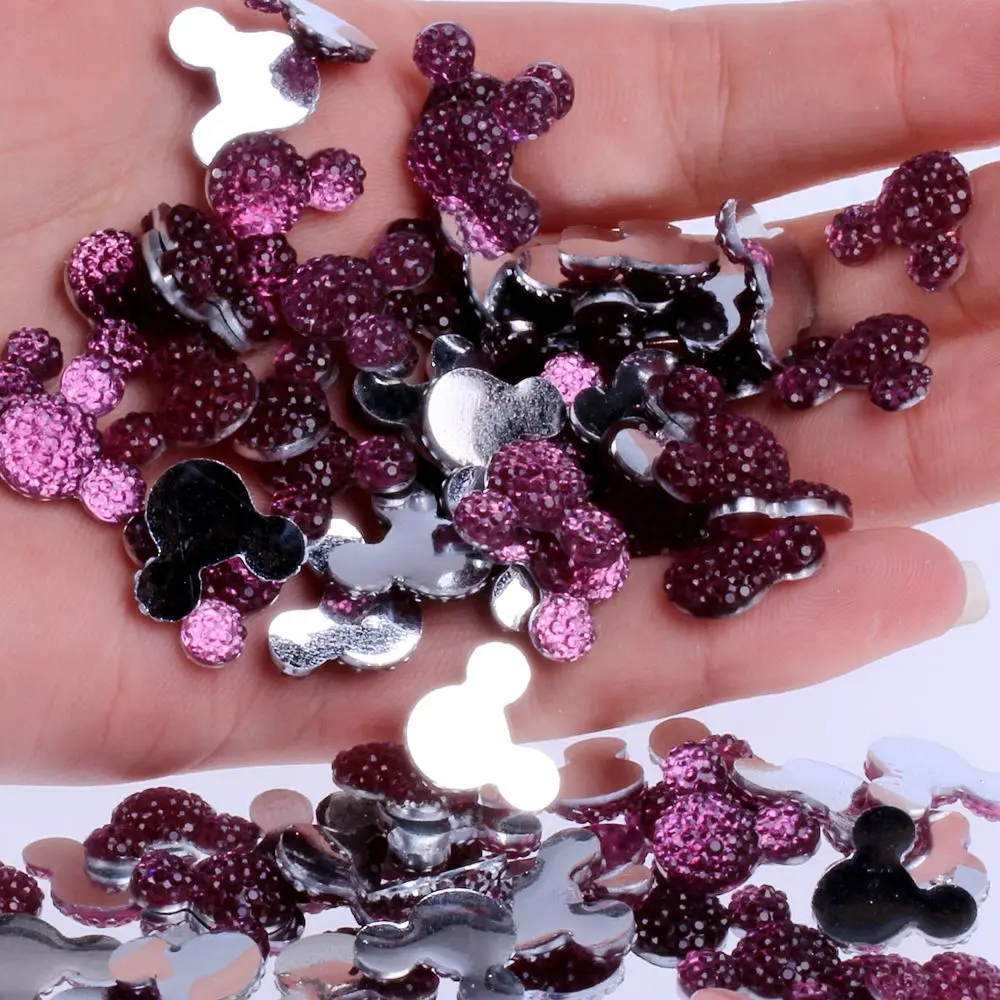 

1000pcs 14x11.5mm Head Many Colors Flatback Glue On Resin Rhinestone DIY Nail Art Crafts Jewelry Garments Decorations