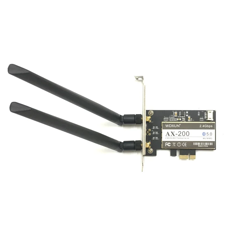 Imagem -05 - Adaptador Wifi sem Fio Pci Desktop Express Dual Band Ax200ngw Wi-fi Bluetooth 5.0 2400mbps Ax200802.11a11 Windows 10