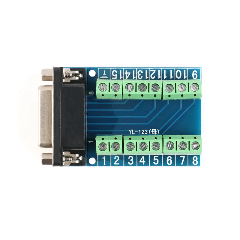 DB15 D-SUB VGA 15pinอะแดปเตอร์ชายหญิงแจ็คTerminal Breakoutบอร์ดPCB