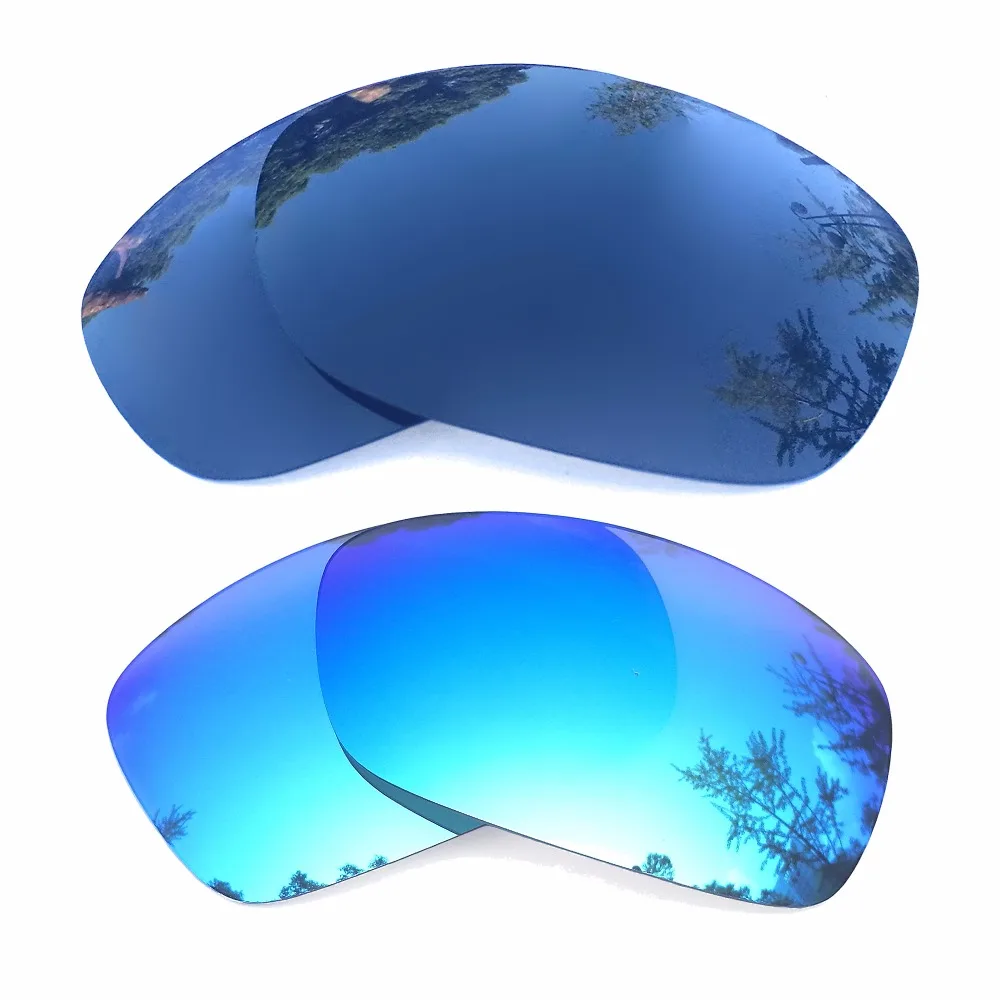 

Black & Ice Blue Mirrored Polarized Replacement Lenses for Hijinx Frame 100% UVA & UVB