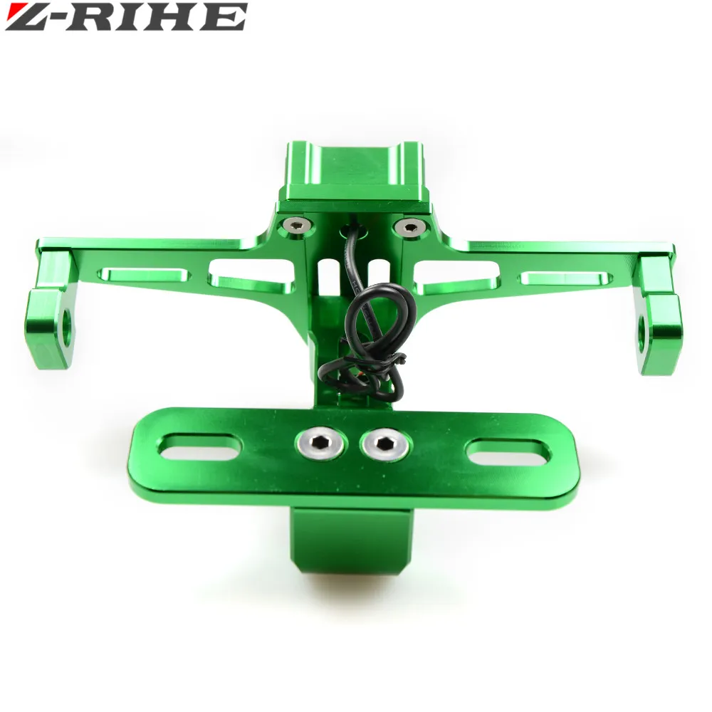 CNC Motorcycle License Plate Bracket Holder FOR  RC 125 200 390 690 smc 1290 rc honda kawasaki yamaha tmax 530 500 r25