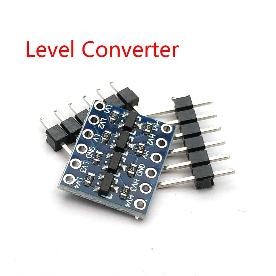 Conversor de nível lógico iic i2c, módulo de placa bidirecional 5v/3.3v dc para uno com pinos