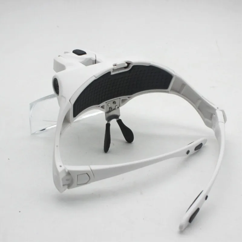 Hot 1.0X 1.5X 2.0X 2.5X 3.5X LED Illumination Headband Magnifying Glass Helmet Magnifier Repairing Head Visor Loupe