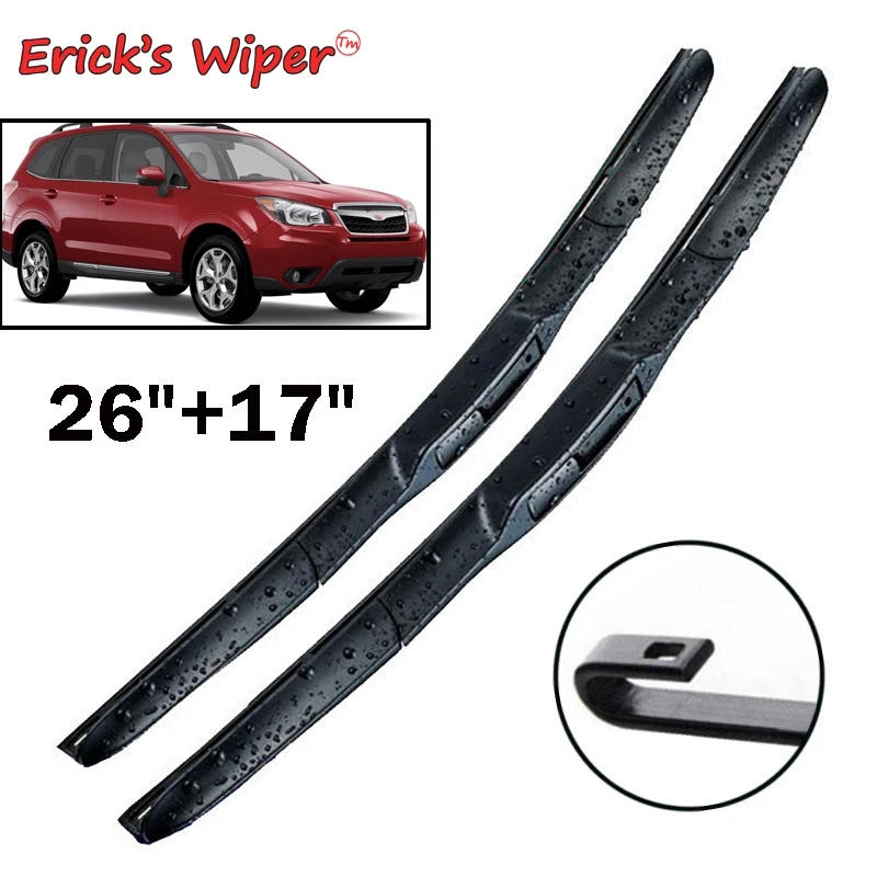 Erick's Wiper Front Hybrid Wiper Blades For Subaru Forester SJ 2012 - 2018 Windshield Windscreen Window Car Rain Brushes 26