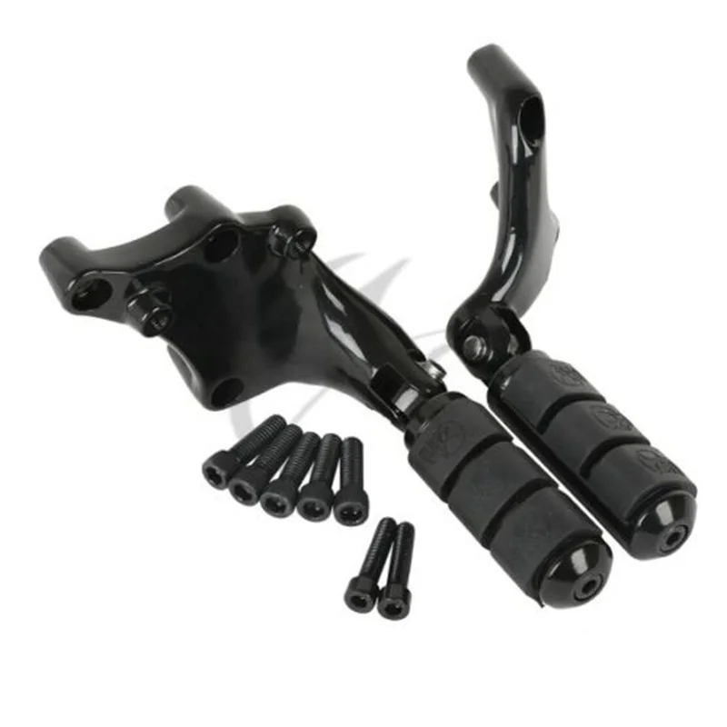 

Motorcycle Black Anti Vibration Foot Pegs & Bracket For Harley 883 1200 XL Sportster 2014-later 2014 2015 2016 2017 2018 2019 22