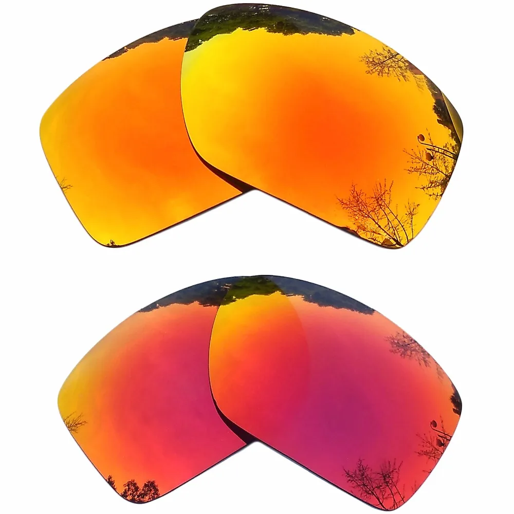 

Orange Red Mirrored & Midnight Sun Mirrored Polarized Replacement Lenses for Big Taco Frame 100% UVA & UVB