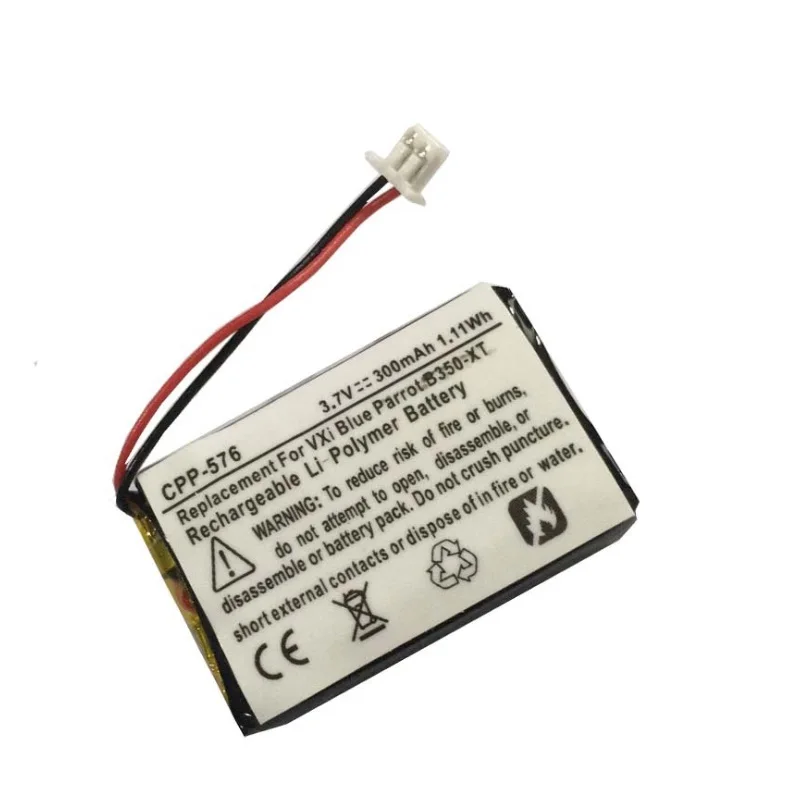 

3.7V Battery for VXi BlueParrot B350-XT Headset Earphone Headphone 300mAh Li-Po Polymer Rechargeable Accumulator Replacement