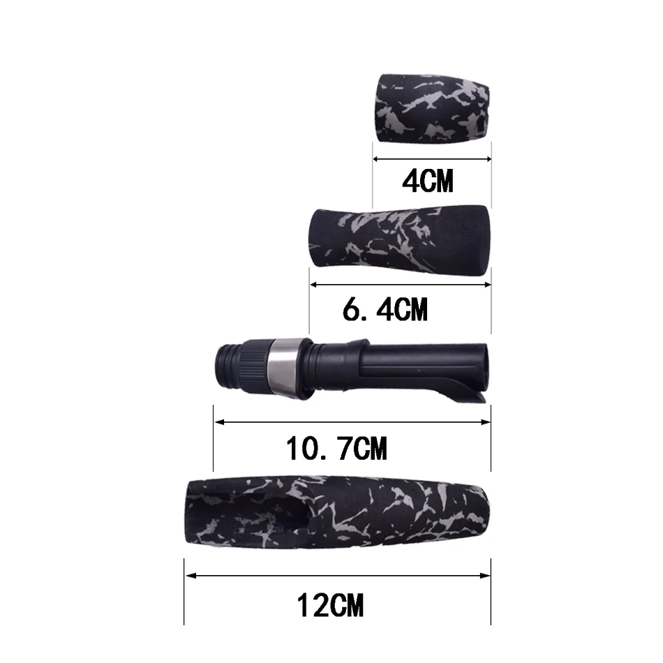 Kit de mango camuflaje negro ajustable para caña spinning y casting - imagen 5