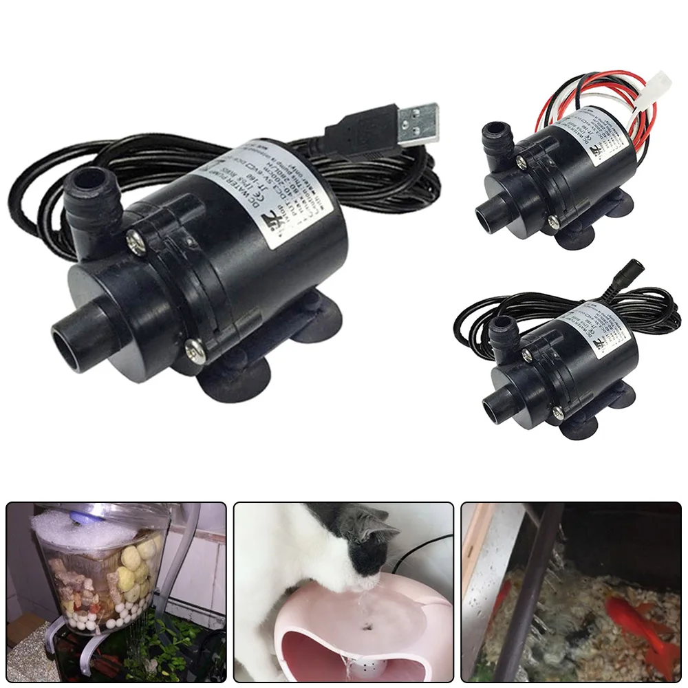 

280L/H Water Pump 5V/12V Electric Brushless Mini Submersible Pumping for Aquarium Fish Fountain Garden House Water Hydroponics