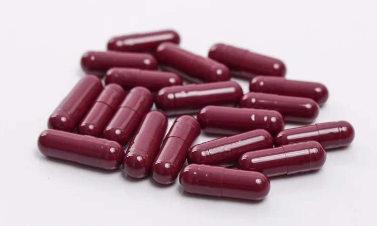 0 #   Cápsulas de gelatina dura vazia de cor vermelha-vermelha de 10000 peças, cápsulas de gelatina transparentes transparentes, cápsulas unidas ou separadas