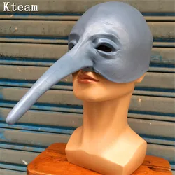 2025 New Hot Long Nose Woodpecker Mask Rubber Latex Mask Holiday Slipk Animal Maske Photo Venice Photography Props
