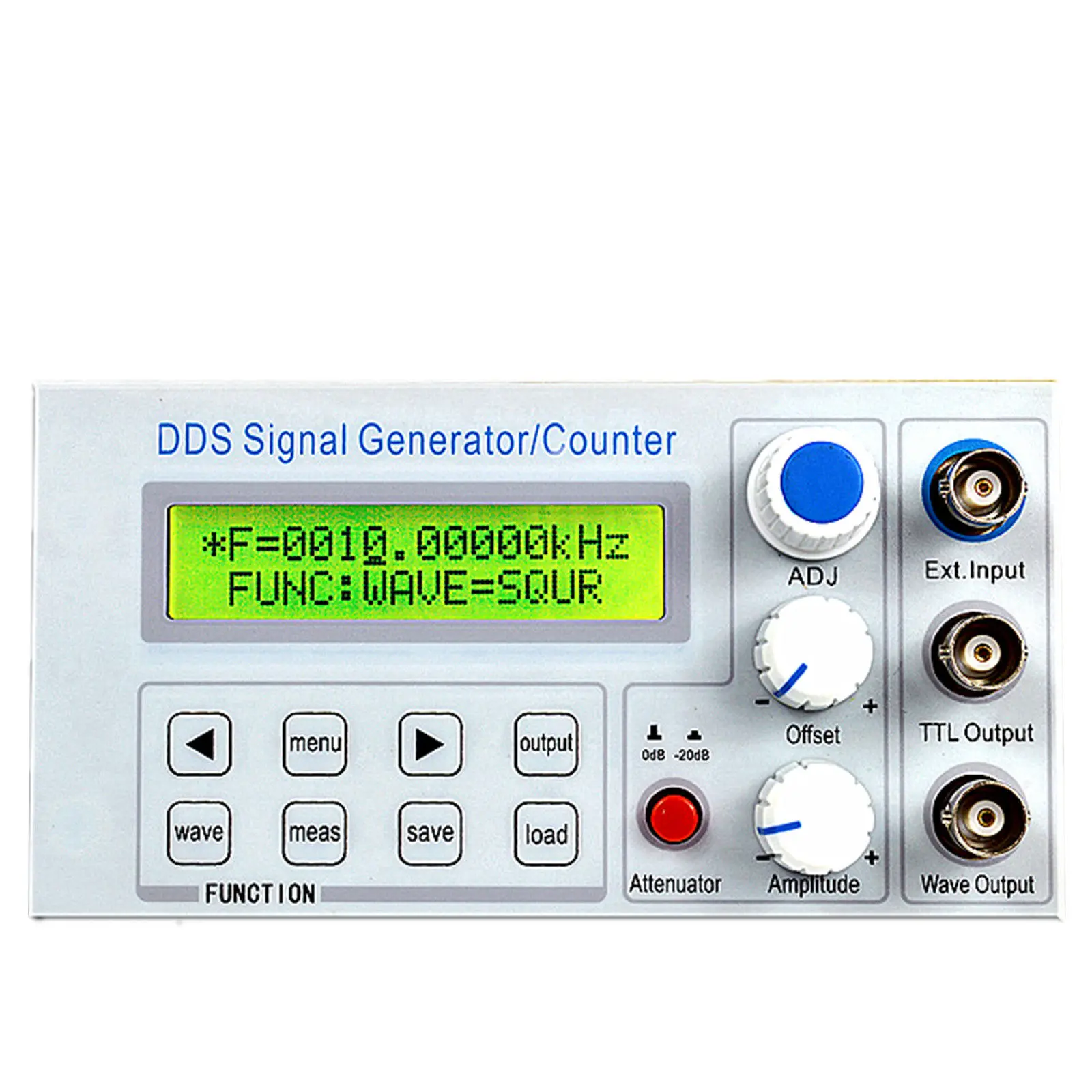 New SGP1002S 2MHz DDS Function Signal Generator Frequency Counter Square Wave Sweep BNC TTL