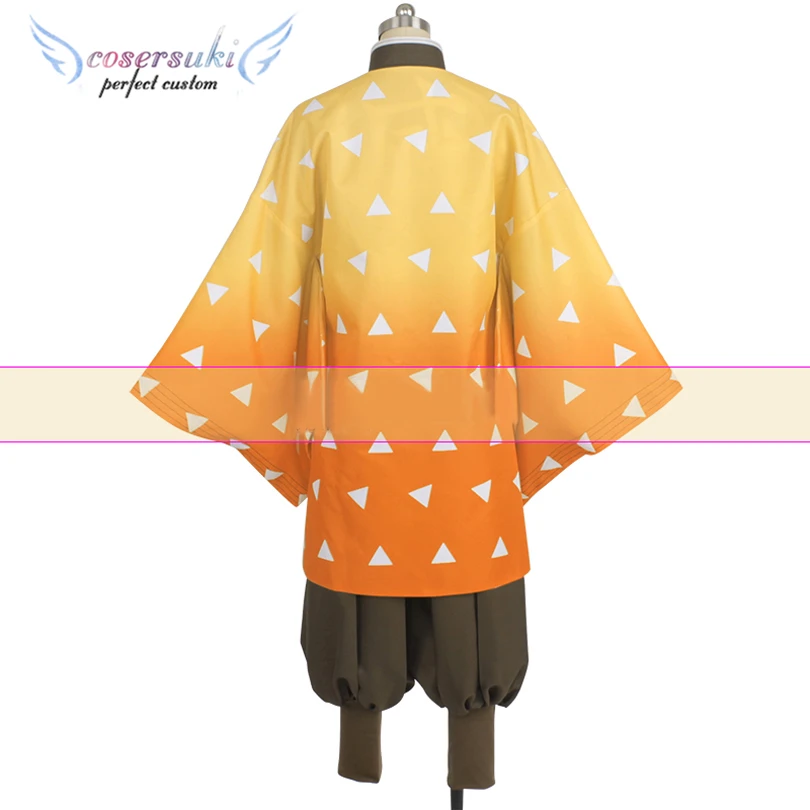 Agatsuma Zenitsu Cosplay Costume Halloween Christmas Carnival Outfit