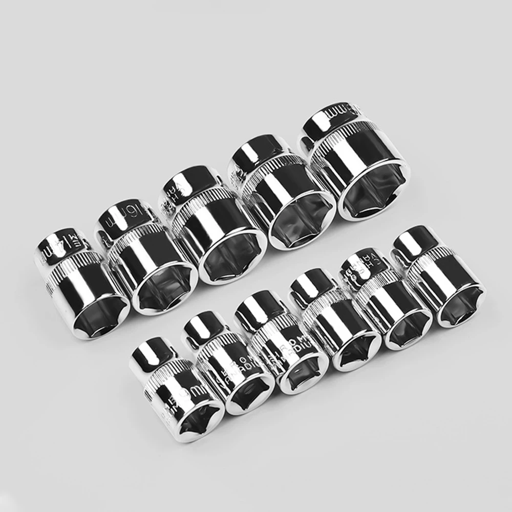 Medium Hexagon Wrench Socket Set 3/8 (10MM) inch socket Adapter 6MM-22MM 17Pcs Car Repair Tools Set