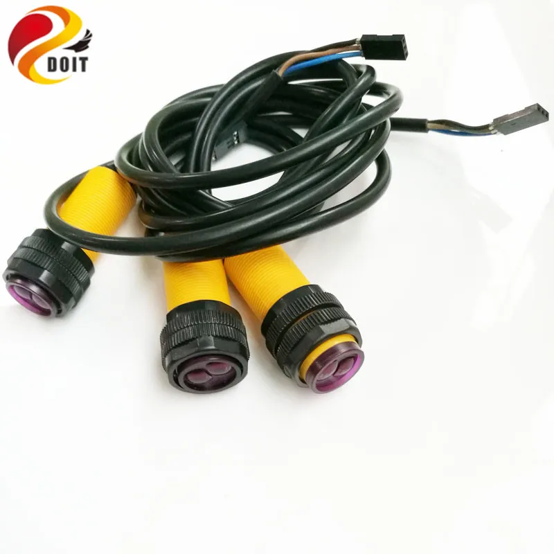 Kit de Control WiFi con placa UNO R3 para Arduino + placa protectora de accionamiento de Motor para seguimiento de obstáculos por infrarrojos, Kit Arduino RC