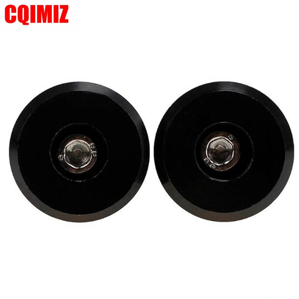 7/8 "Universal Schwarz CNC Motorrad Lenker Griffe Lenker End Griffe Bars Enden Stecker Slider Gegengewicht Kappe Abdeckung