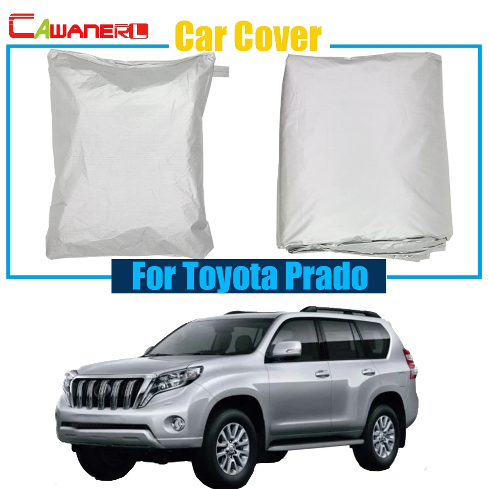 Cawanerl Car Cover UV Anti Sun Shade Snow Rain Resistant Protector Cover For Toyota Prado Quality Warrant !