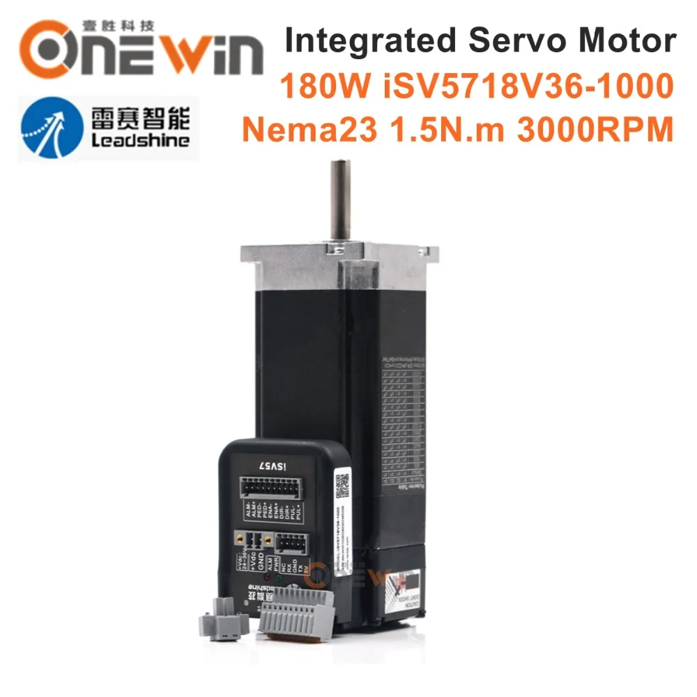 Leadshine 180w Servo Motor Isv5718v361000 para Peças de Impressora a Jato Tinta Isv57 3000rpm com Codificador 1000 Linhas