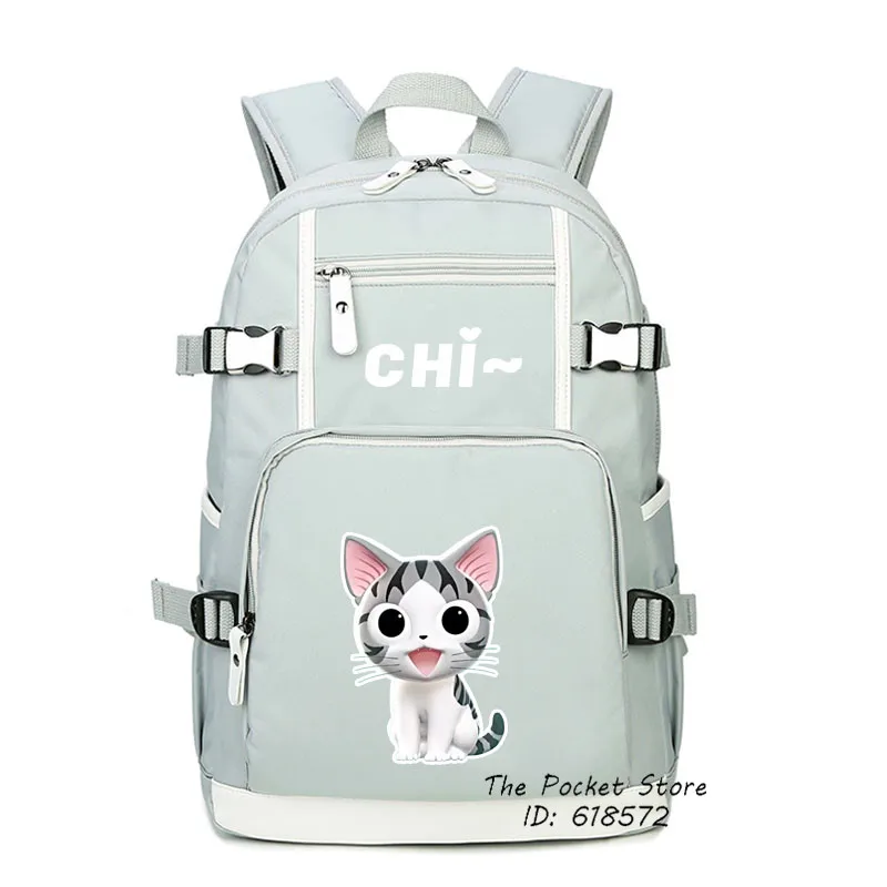 Kawaii Cat Women Backpack Chi\'s Sweet Home Cute Backpack Chi Cat Canvas School Bags Mochila Feminina Pink Travel Bagpack