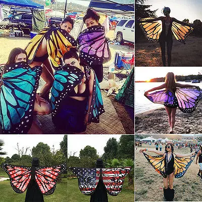 2017 Pareo Beach Cover Up Butterfly Wing Cape Bikini Cover Up Swimwear Women Robe De Plage Beach Bathing Suit Cover Up