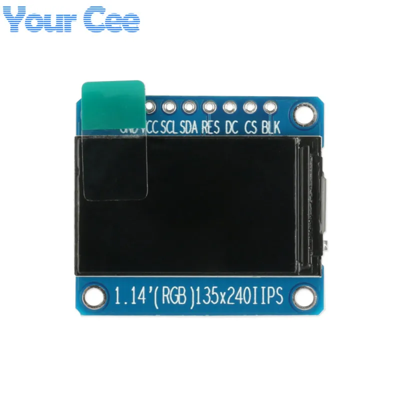 1.14 inch Display IPS LCD TFT LCD Module ST7789 HD Colorful Screen Full View 8pin 135x240 3.3V SPI Interface