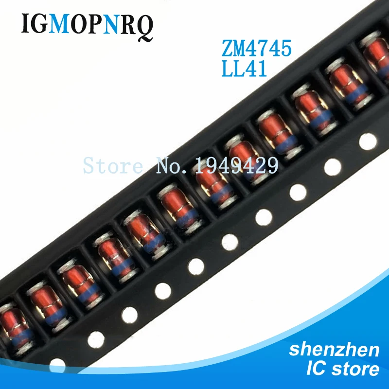 20PCS/LOT 1W 16V 16V Diode LL41 SMD Zener Diode ZM4745A ZM4745