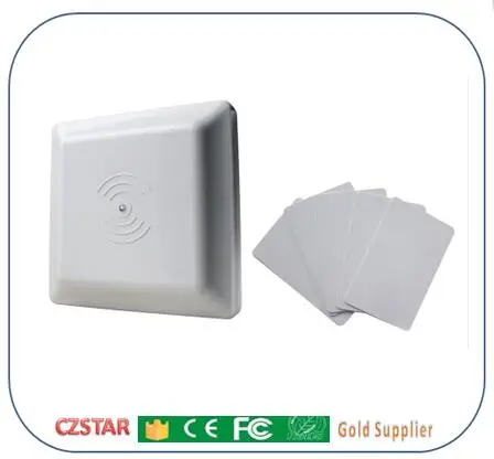 vehicle parking automatically open barrier controller RFID gate reader long range uhf card tags wiegand rs485 uhf 12dbi reader